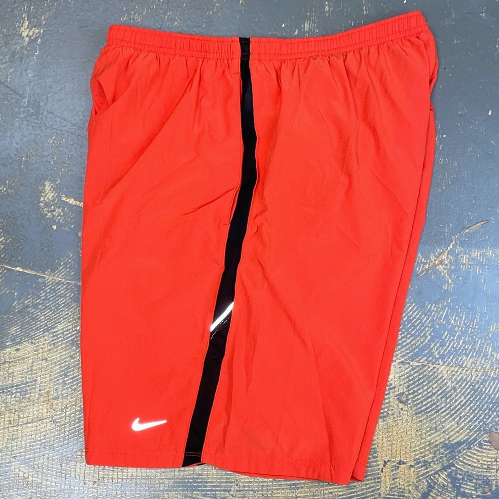 Nike Freedom 9” Running Shorts 373745-835 Large Infrared Black Challenger - Picture 14 of 15